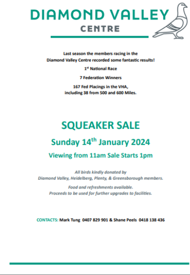 Diamond Valley Squeaker Sale 2024